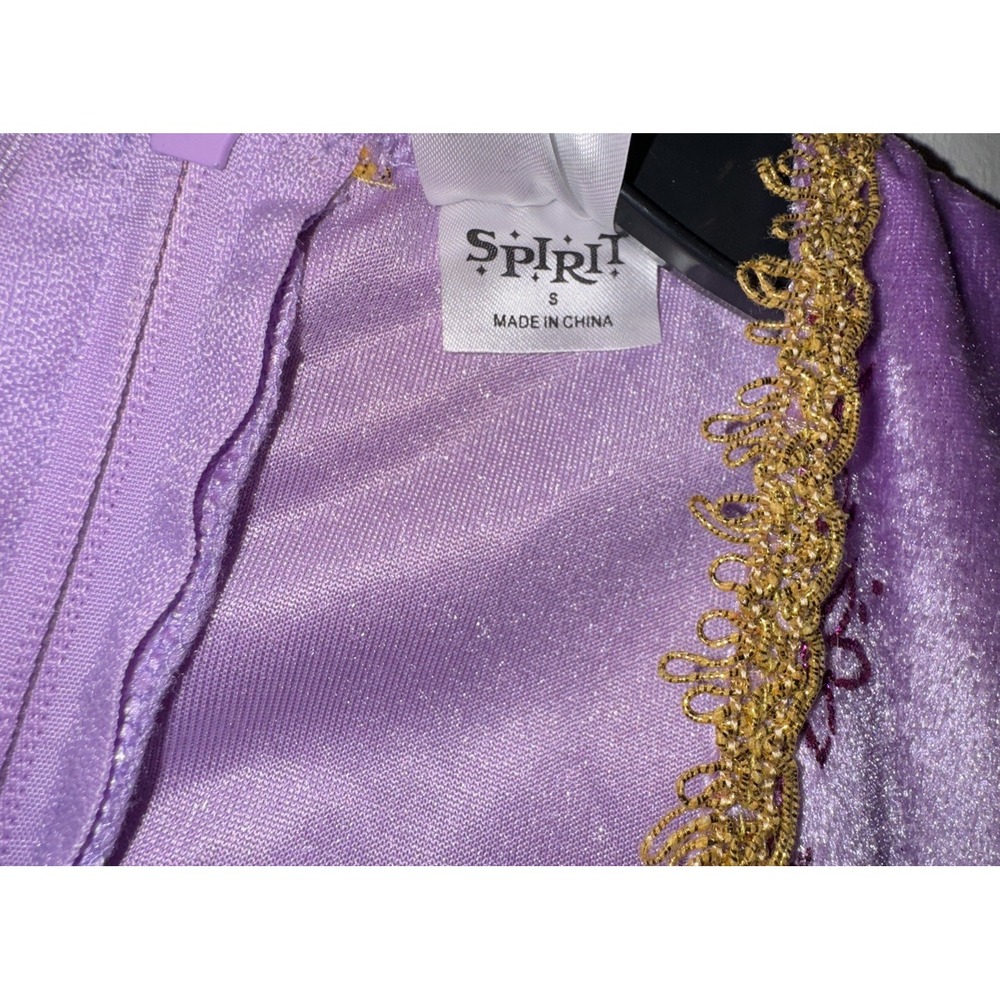 Spirit Disney Rupunzel Costume Dress Renaissance Fair Glitter Girls S 5T/6T Flaw - Picture 5 of 16
